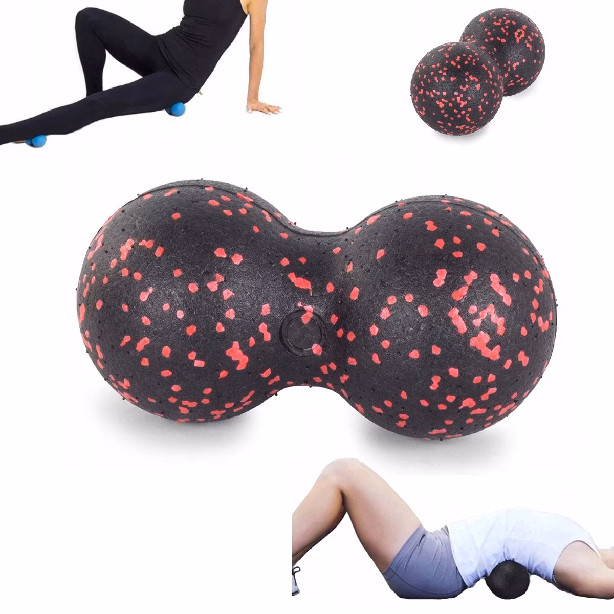 Massageroller Peanut Ball, ben, lår, rygg, armar, nacke