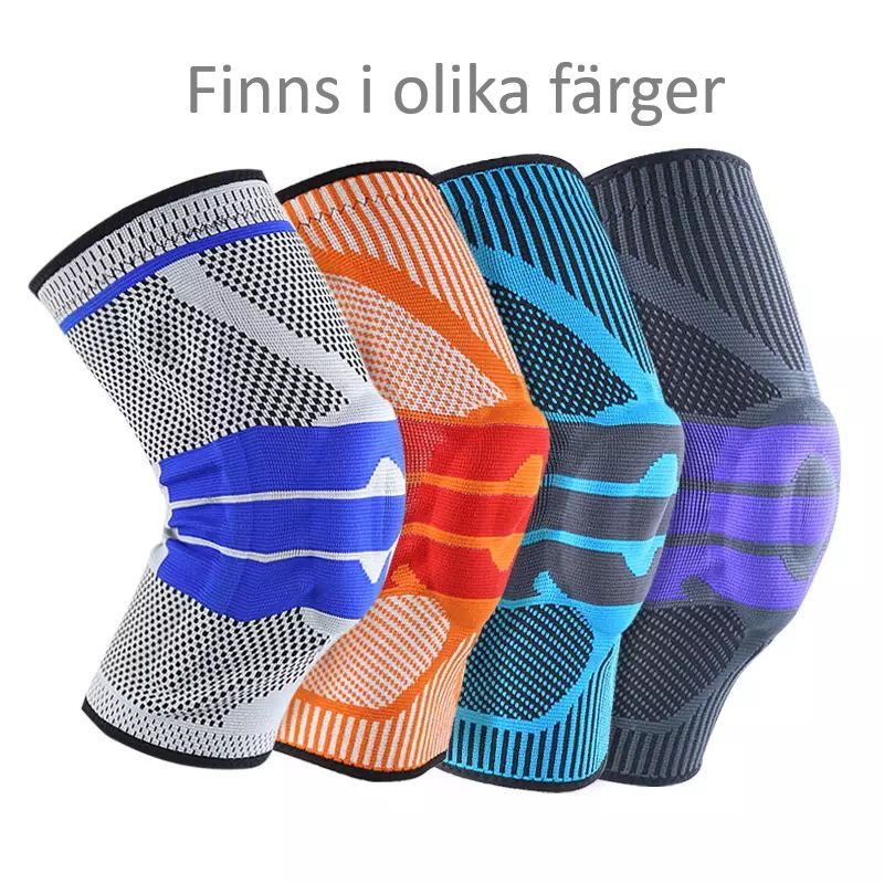 Knäskydd med fjäder ORANGE