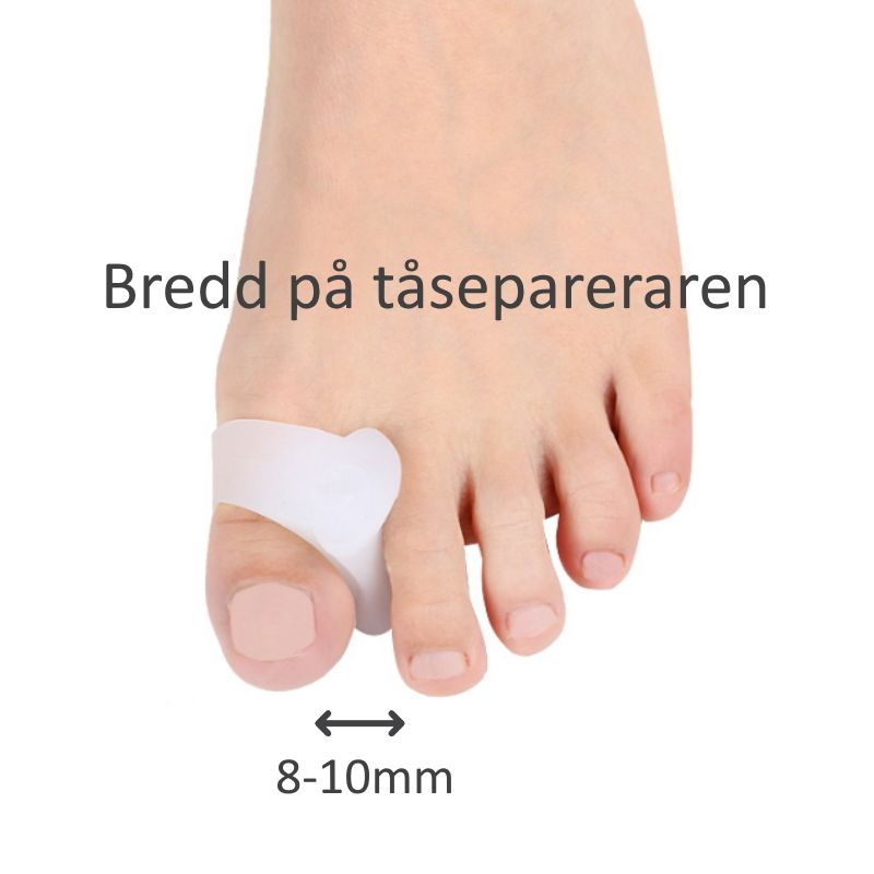 Hallux valgus korrigerande tåseparerare & silikonskydd 2st
