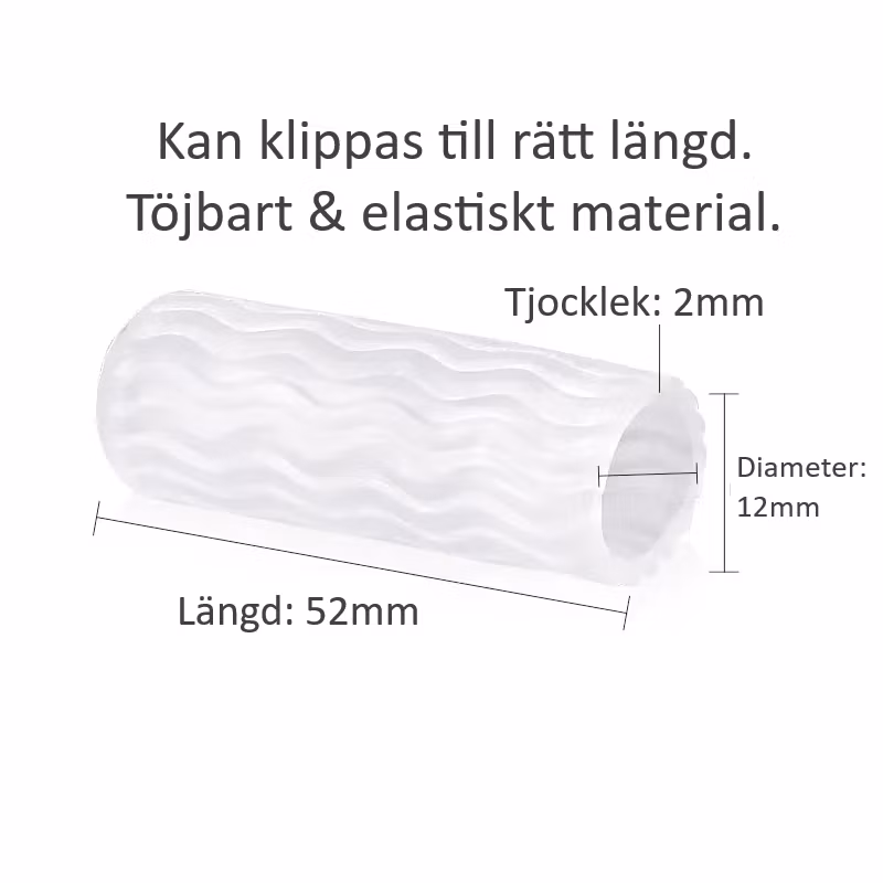 Tåhätta, tåskydd genomskinlig 2st