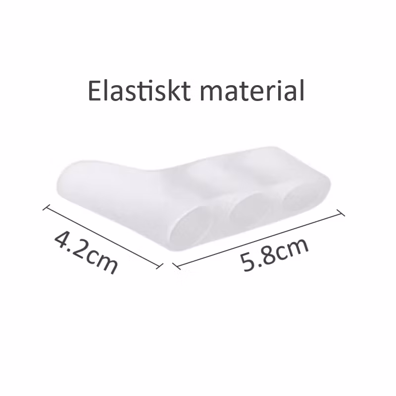 Tåseparerare för 3 tår med fotknölskydd 2st
