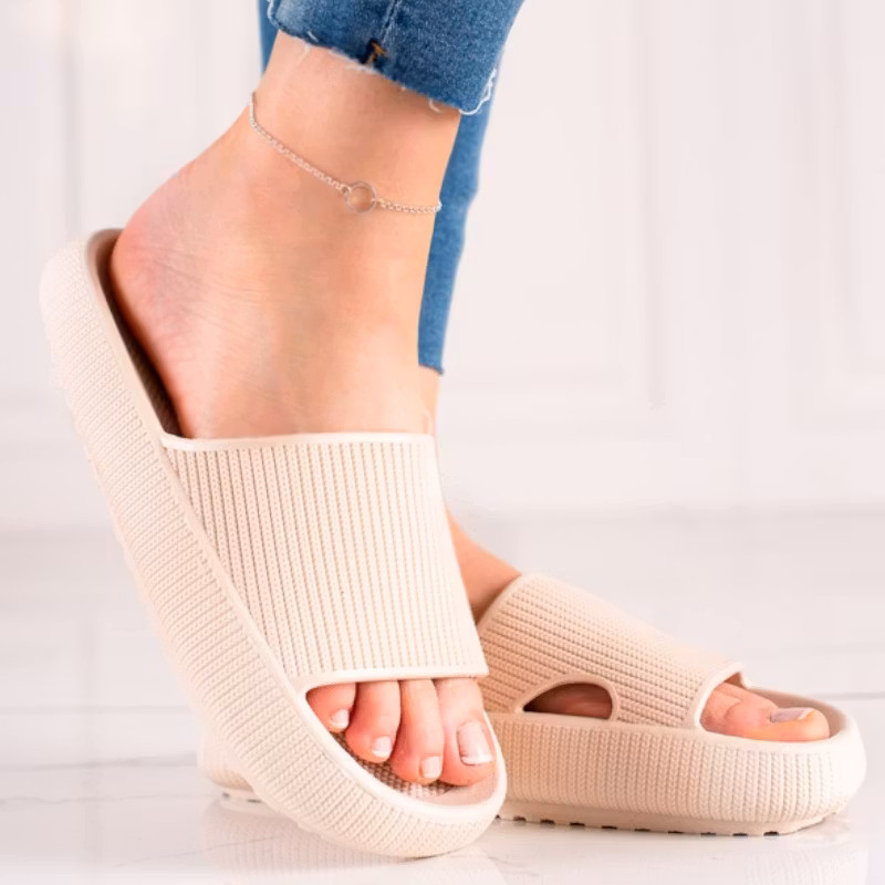 Stötdämpande cloud tofflor, BEIGE