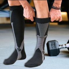 Stödstrumpor Sport, Klass 1, 15-21mmHg, SVART