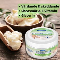Vitawohl Foot butter, fotkräm med sheasmör, E-vitamin & glycerin 250ml