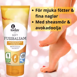 Today fotbalsam för mjuka fötter & fina naglar med sheasmör & avokadoolja 100ml