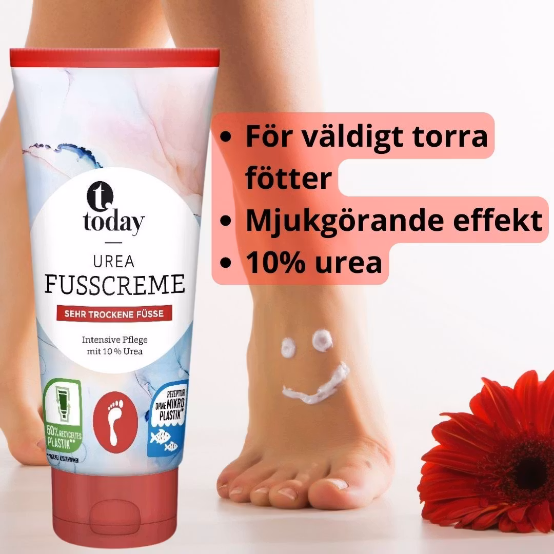 Today mjukgörande fotkräm för mycket torr hud med 10% urea 100ml