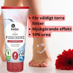 Today mjukgörande fotkräm för mycket torr hud med 10% urea 100ml