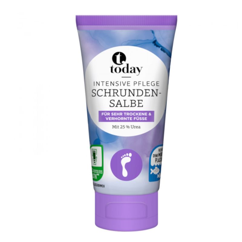 Today fotkräm mot sprucken häl och förhårdnader 25% urea 50ml