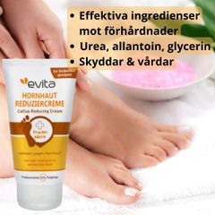 Evita fotkräm mot fotförhårdnader, hornhud 75ml