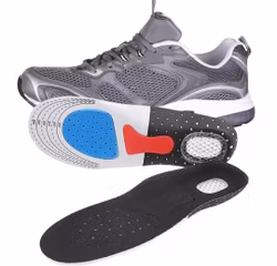 Skoinlägg för löpning, sport, gelkudde vid hälen, stötdämpning, fotvalvsstöd