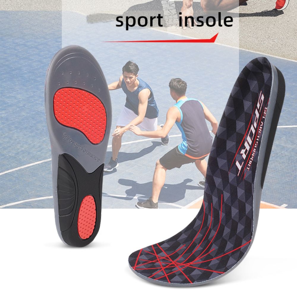 Skoinlägg Sport, gel, stabilisering, stötdämpning, fotvalvsstöd
