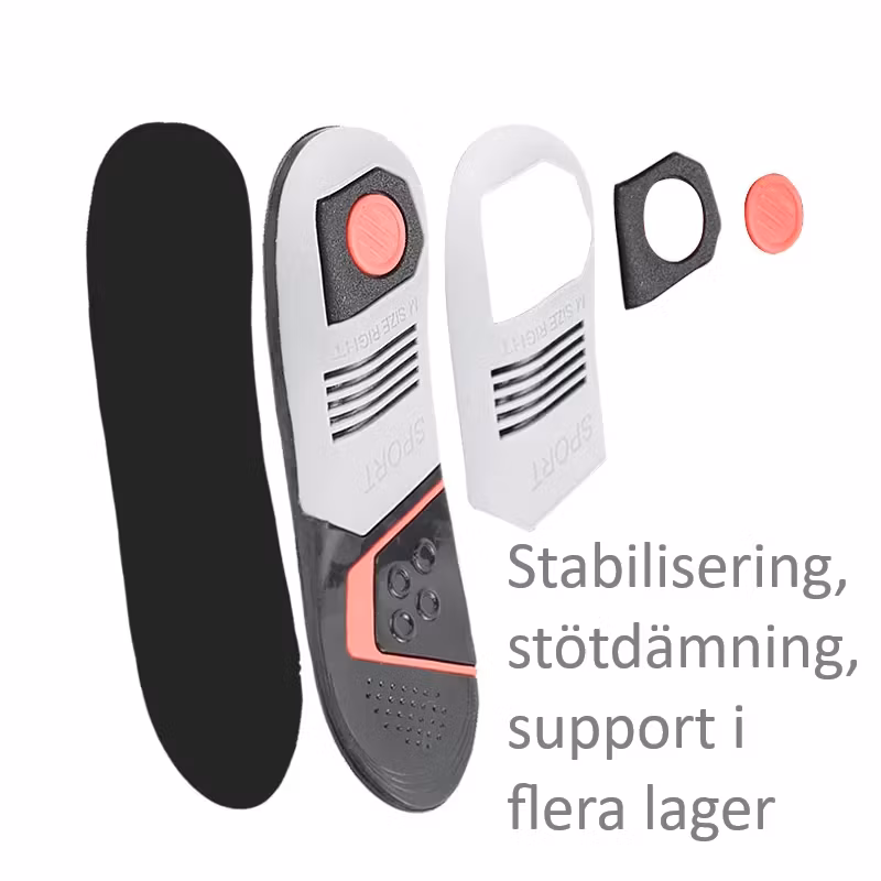 Skoinlägg Ultra Sport, stabilisering, stötdämpning, avlastning