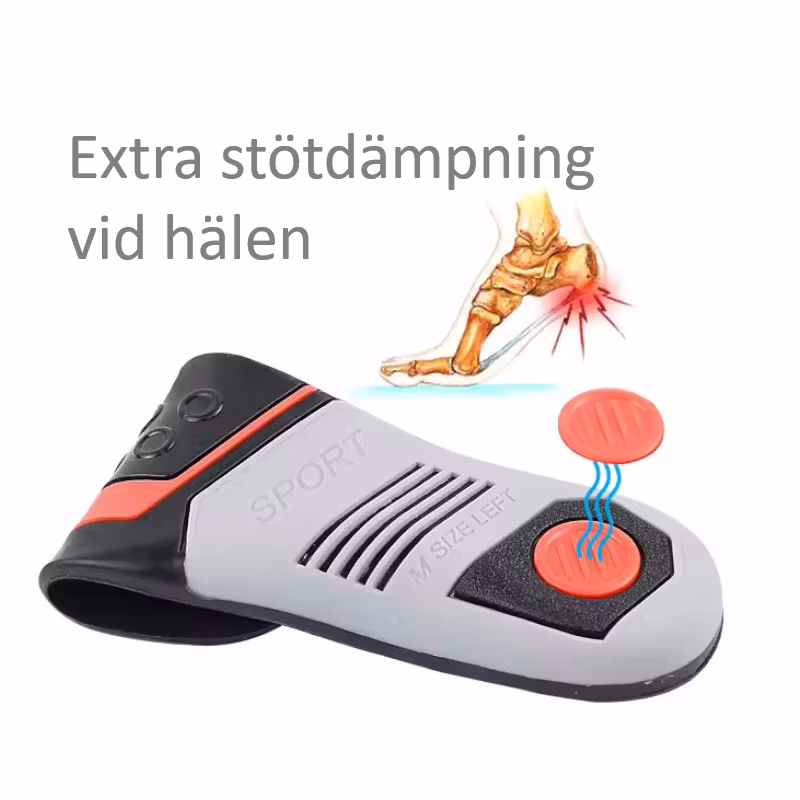 Skoinlägg Ultra Sport, stabilisering, stötdämpning, avlastning