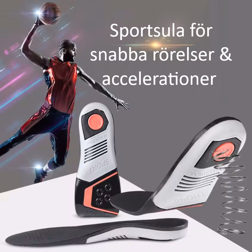 Skoinlägg Ultra Sport, stabilisering, stötdämpning, avlastning