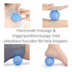 Massageboll, vibrerande med triggerpunktsmassage