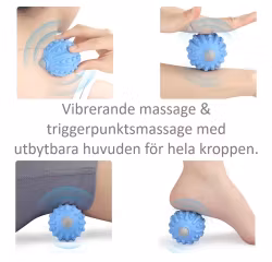 Massageboll, vibrerande med triggerpunktsmassage