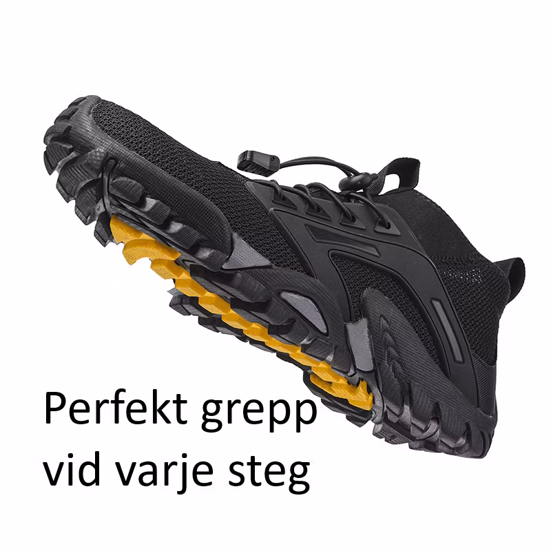 Barfotaskor, Vandringsskor Adventure Hiking SVART