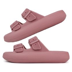 Premium Justerbara Cloud Tofflor BLUSH – mjuka & stötdämpande