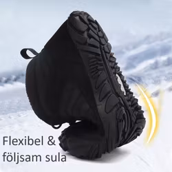 Barfotaskor vattenavvisande, fodrade SVART