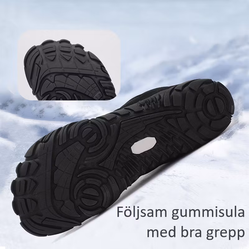 Barfotaskor vattenavvisande, fodrade BRUN