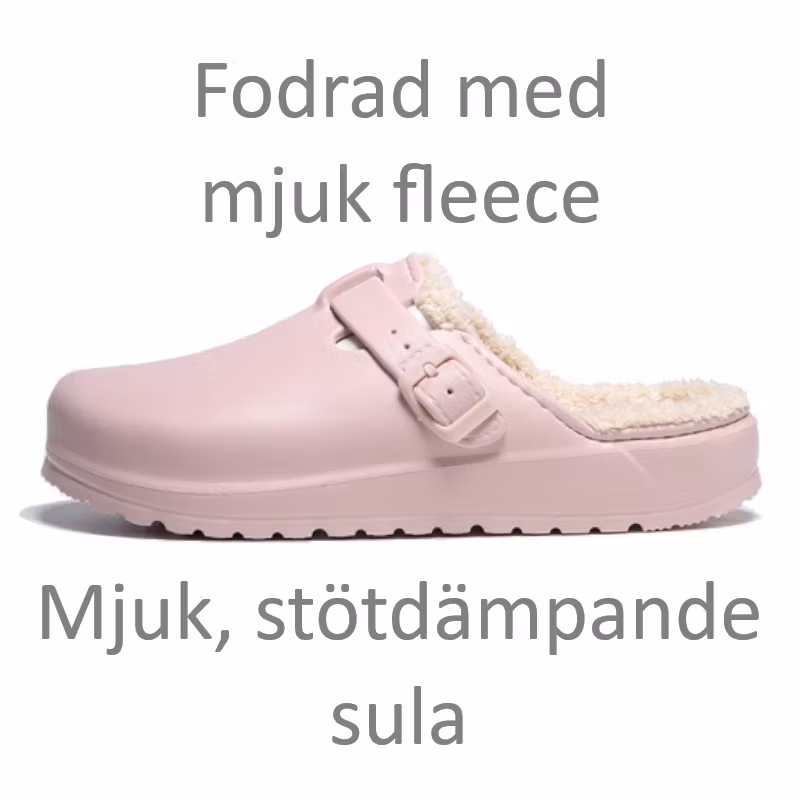 Premium fodrade justerbara cloud tofflor ROSA
