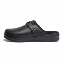 Premium fodrade justerbara cloud tofflor SVART