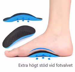 Skoinlägg, mjukt eva-skum, högt fotvalvsstöd 2st