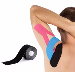 Kinesiologitejp 5m x 5cm SVART