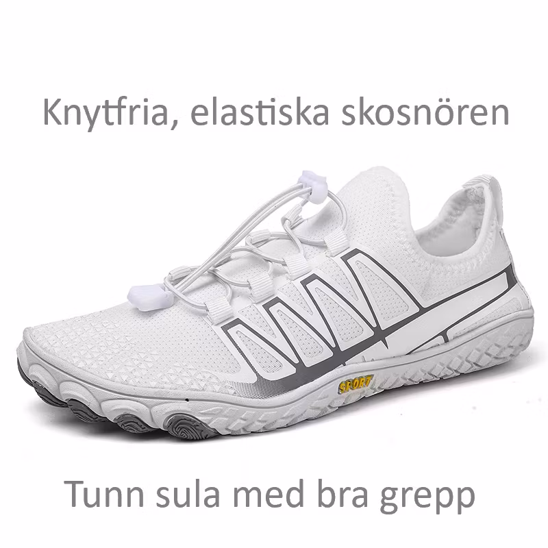 Barfotaskor Sport VIT