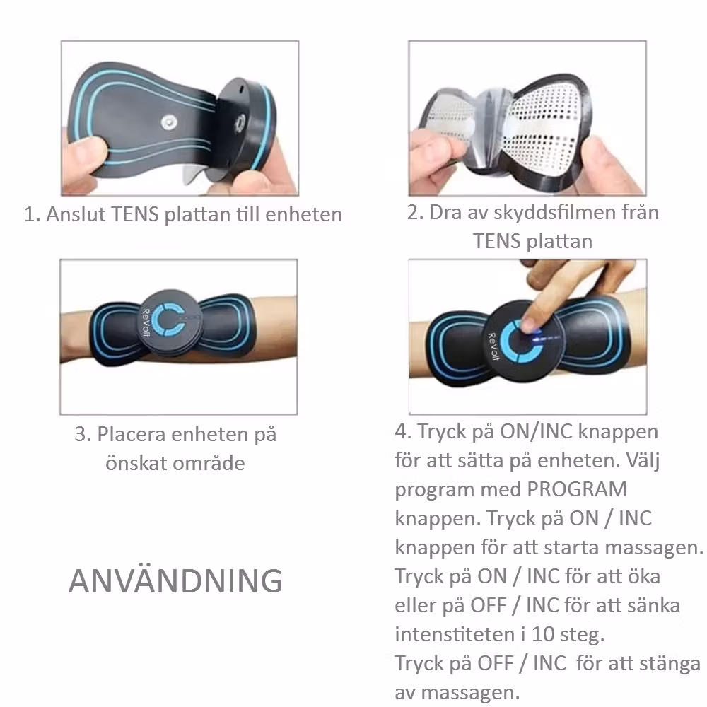 Revolt TENS, EMS massageapparat