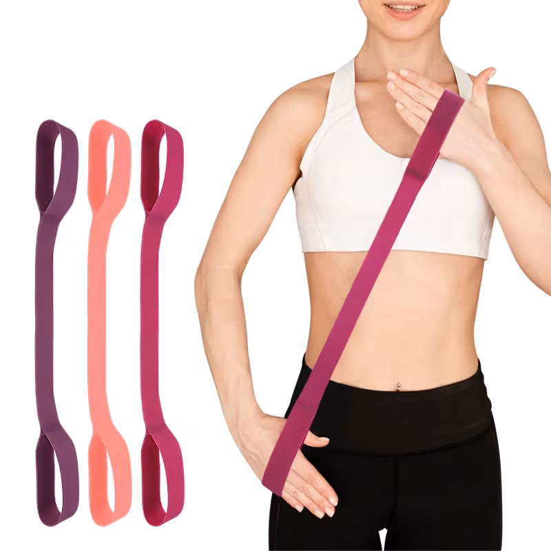 Träningsband kit, 3st resistance band  med handtag