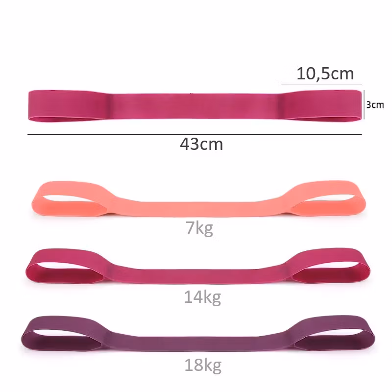 Träningsband kit, 3st resistance band  med handtag