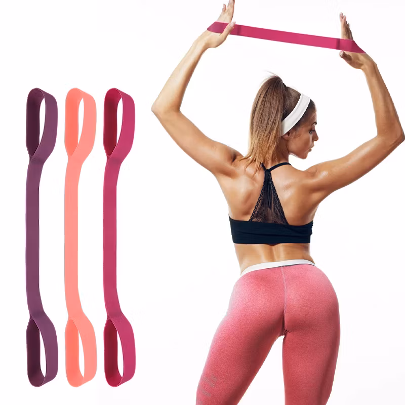 Träningsband kit, 3st resistance band  med handtag