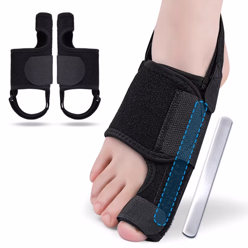 Hallux valgus korrigerande stödskena med justerbart band 1st
