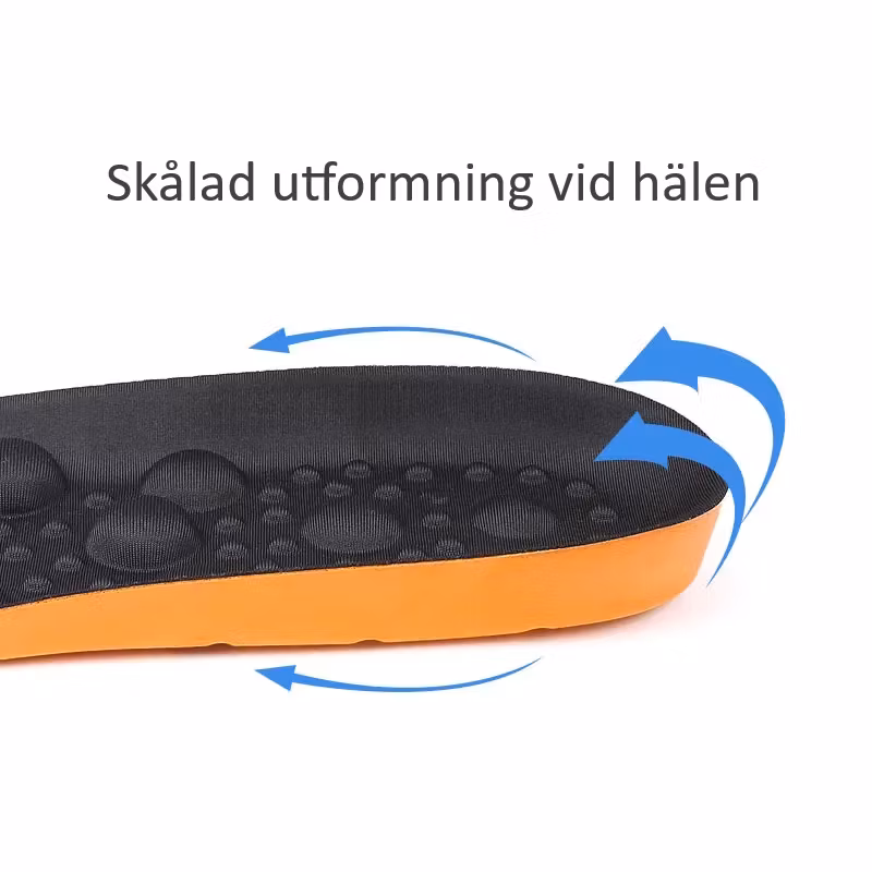 Skoinlägg, massage, stötdämpning