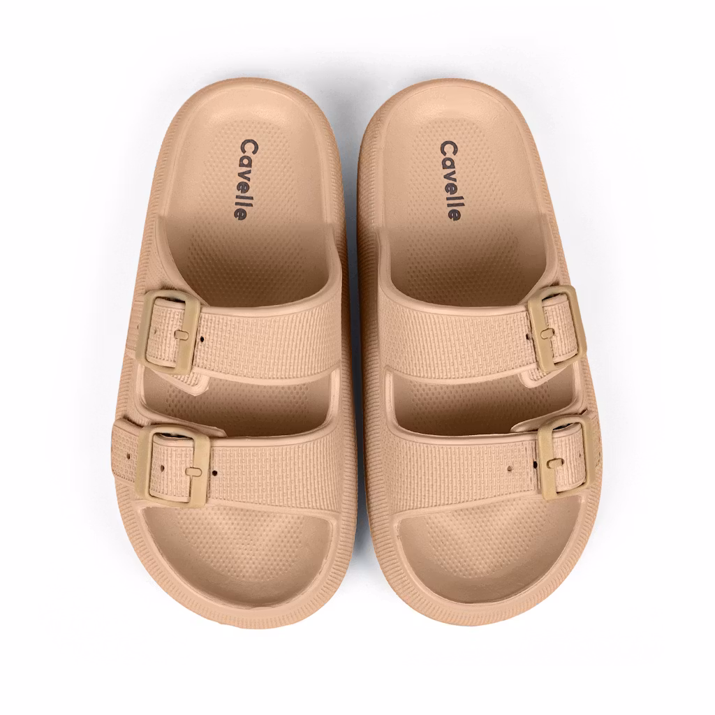 Premium Justerbara Cloud Tofflor KHAKI – mjuka & stötdämpande