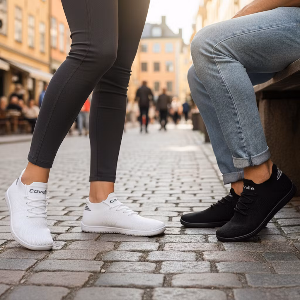 Cavelle Barfotaskor Ventra SVART VIT Unisex