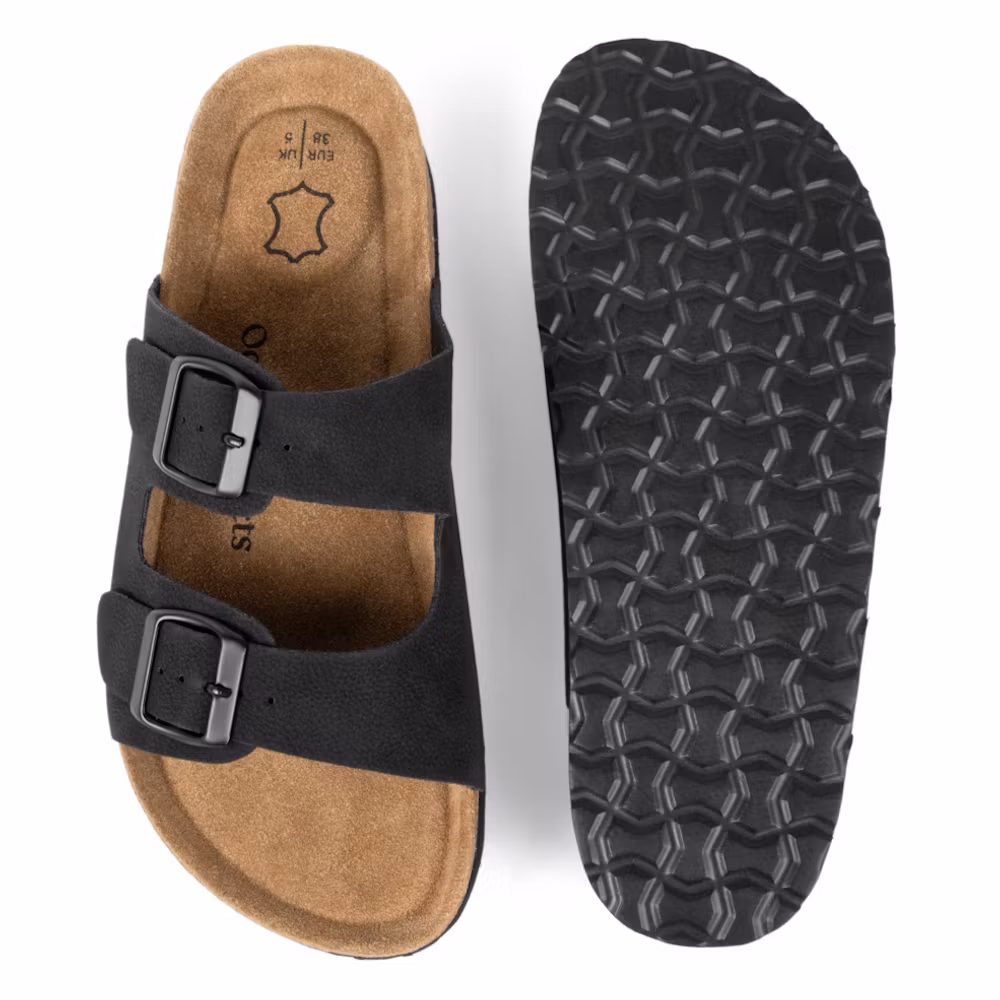 Biosandaler DAM fotriktig korksula, SVART