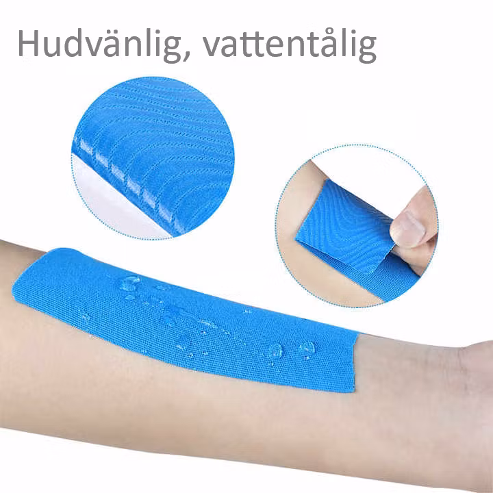 Kinesiologitejp 5m x 5cm SVART