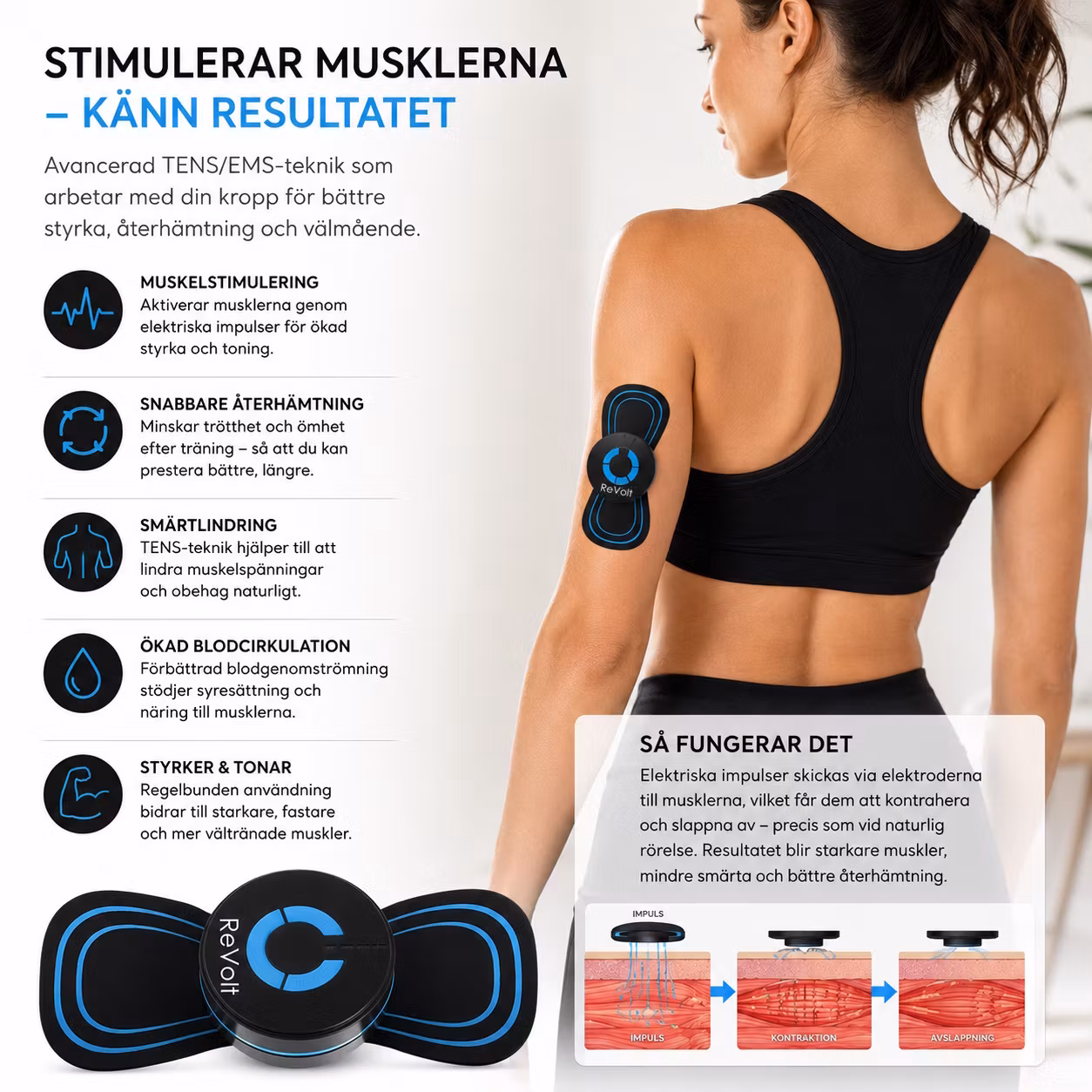Revolt TENS, EMS massageapparat