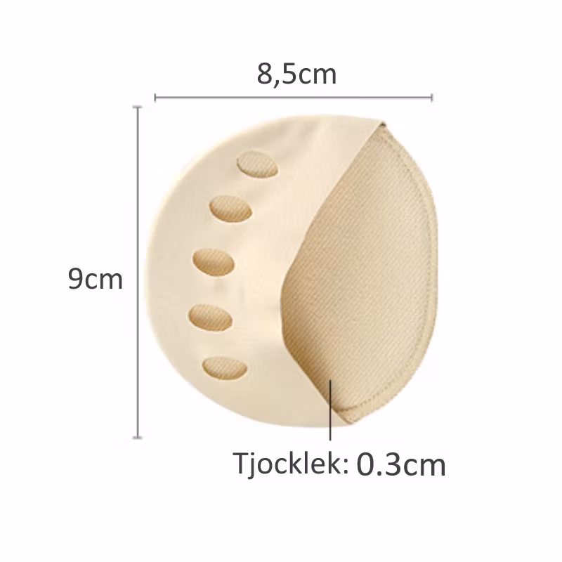 Framfotsskydd med mjuk kudde 2st, One size