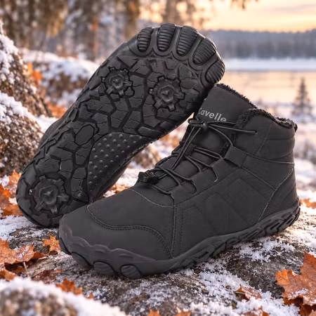 Barfotaskor Polar Flex, vattenavvisande, fodrade SVART