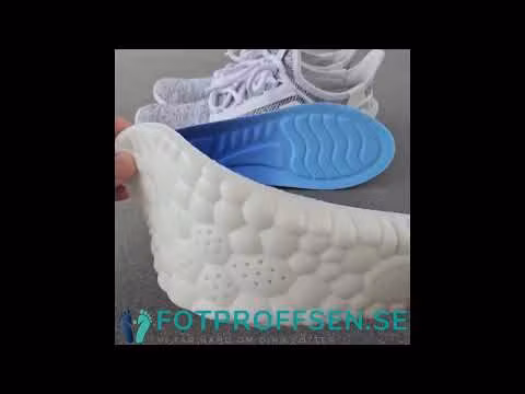 Skoinlägg 4D Cloud, memoryskum, stötdämpning, andningsbar