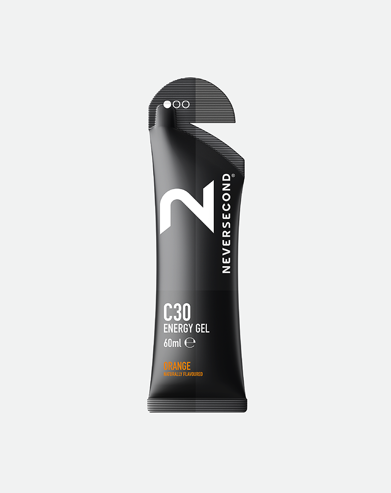 Neversecond C30 Orange Energy Gel - Hel låda 12 st