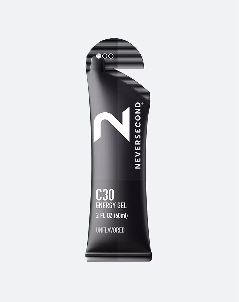 Neversecond C30 Unflavoured Energy Gel - Hel låda 12 st