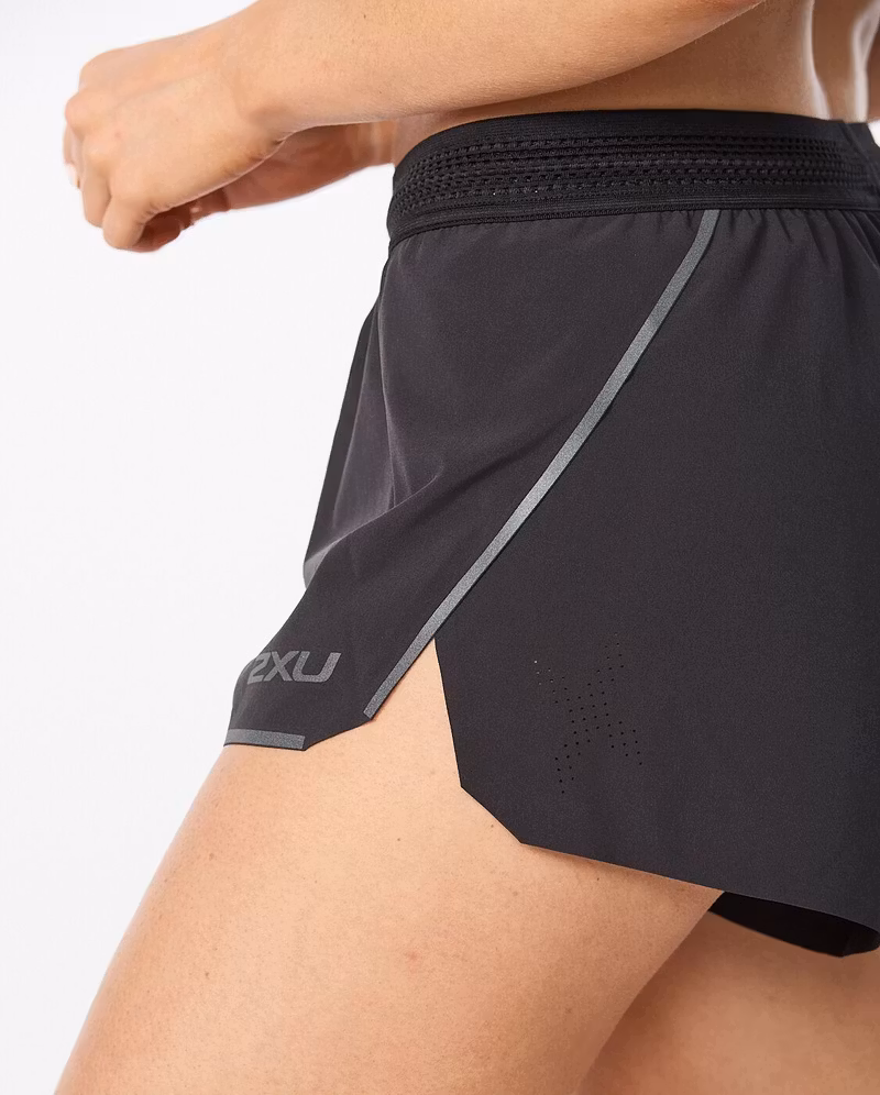 2XU Light Speed 3 inch Short (Dam) - Black/Black Reflective