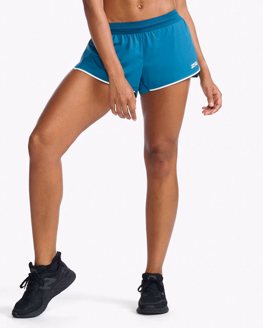 2XU Light Speed 3 inch Short (Dam) - Oceanside/White Reflective