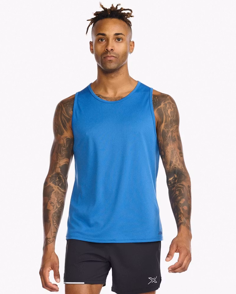 2XU Aero Tank - Starling/Medieval Blue Reflective