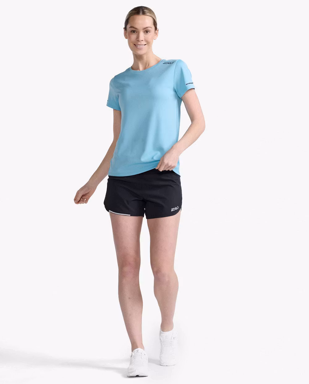 2XU Aero Tee - Bluejay/Black Reflective (Dam)
