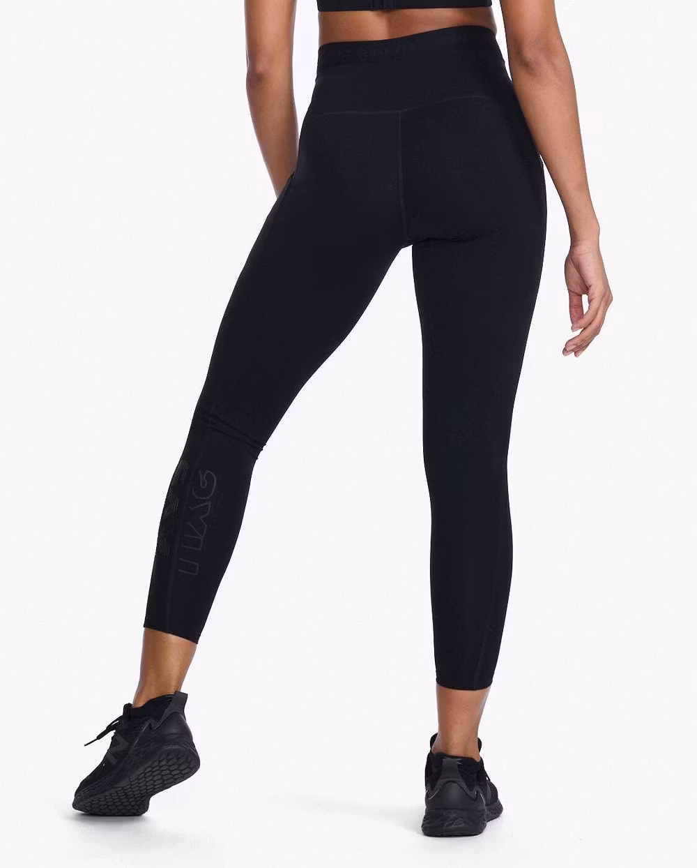 2XU Form Stash Hi-Rise Compression Tights - Black/Black (Dam)